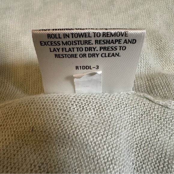 Eileen Fisher Linen Lightweight knit white Short Sleeve woman’s XL(z) - Picture 3 of 16